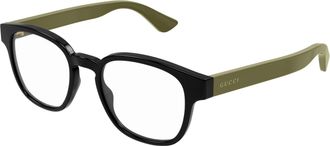 Gucci Demo Square Mens Eyeglasses GG1343O 007 49
