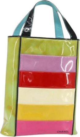 Chanel Pre-owned Coated Canvas Vintage Tote Bag - Dames - Vintage Shopper - Veelkleurig - ONE Size - Vintage