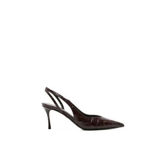 Ferragamo Dames, Schoenen, Bruin, Maat: 37 1/2 EU Leer