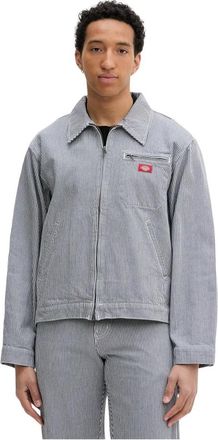 Dickies Hickory Painter Jacket - Heren - Zomerjassen - Blauw - L - Katoen - Jassen