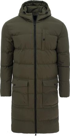 Soul Star Soulstar Mens Banana Parka Padded Jacket Jibber Puffer Long Jackets Hooded Coat Olive 2XL