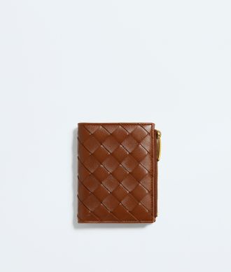Bottega Veneta Portafoglio Intrecciato bi-fold piccolo - Marrone - Donna - U