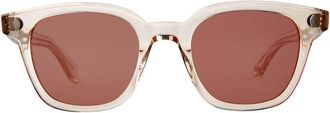 Garrett Leight BROADWAY SUN PRO/SFPRW Mens Sunglasses Pink Size 49