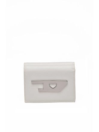 Diesel White Polyurethane Folded Wallet