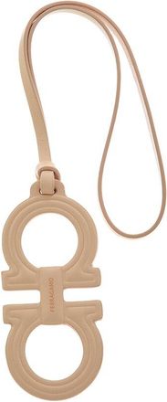 Ferragamo Ferragamo Double Gancini Leather Keychain