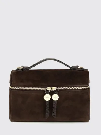 Tory Burch Romy Suede Mini Handbag with Double T Logo
