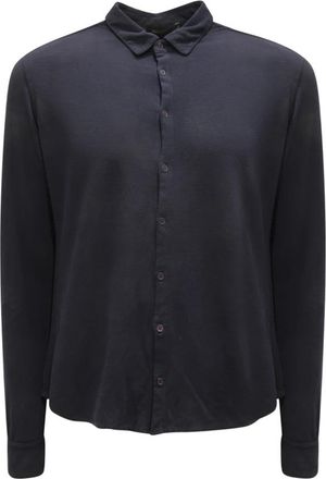 KANGRA Slim Polo Shirt Made in Italy - Heren - Casual Overhemden - Blauw - S - Overhemden