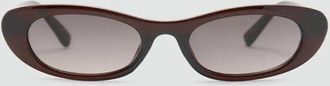 Mango Occhiali da sole acetato ovali marrone - Donna - Taglia unica - MANGO