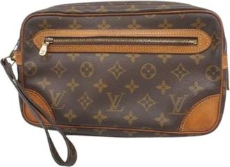 Louis Vuitton Pre-owned Clutches, male, Brown, Size: ONE SIZE Pre-owned Clutch bag