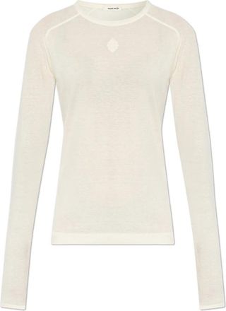 By Malene Birger Fritha top met lange mouwen - Dames - Longsleeves - Beige - L - Tops
