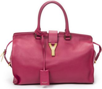 Saint Laurent Pre-owned Womens Medium Classic Y Cabas Handbag - Pink - One Size