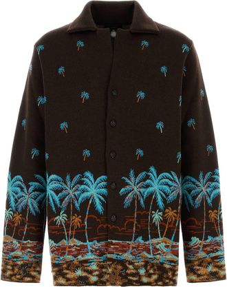 Alanui Embroidered Wool Cardigan