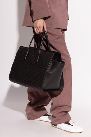 Bottega Veneta Barbara Shopper Bag, Womens, Brown