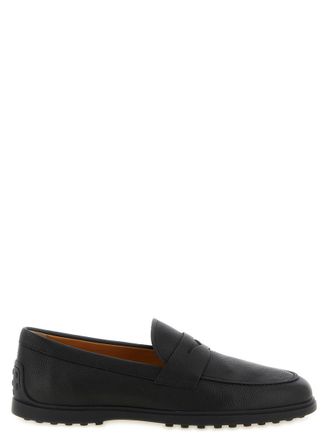 Tod's Black Leather Loafers