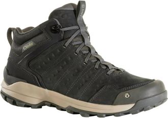 Oboz Footwear Mens Sypes Mid Leather B-Dry Boots In Lava Rock