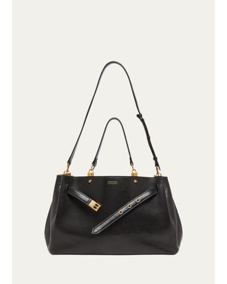 Balenciaga Fan Medium Leather Carryall Bag