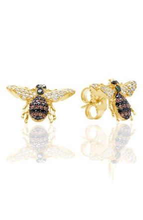 Suzy Levian Bee Stud Earrings in Yellow at Nordstrom Rack