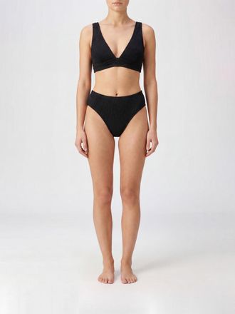Hunza G Bikini in tessuto goffrato con top a V e slip a vita media