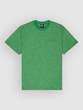 Quiksilver Lopaz Striped Pocket T-Shirt gr&uuml;n