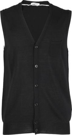 Paolo Pecora Stijlvolle Breisels voor Mannen - Heren - Bodywarmers - Zwart - XL - Wol - Jassen