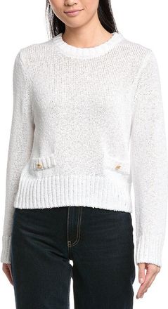 St. John Relaxed Crewneck Striped Sweater