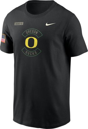 Nike Oregon Military Appreciation Nike Mens Dri-FIT College T-Shirt in Black | 02ET00AUON-5MV