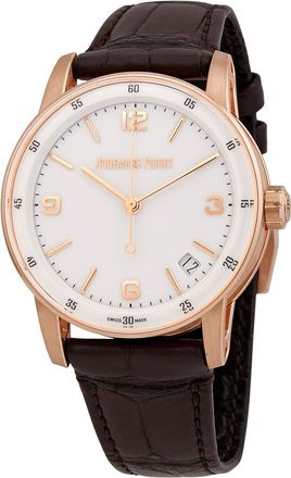 Audemars Piguet Pre-owned Audemars Piguet Code 11.59 White Lacquered Dial Mens Watch 15210OR.OO.A099CR.01