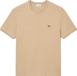 Lacoste Heren Interlock Slim T-Shirt (Beige)