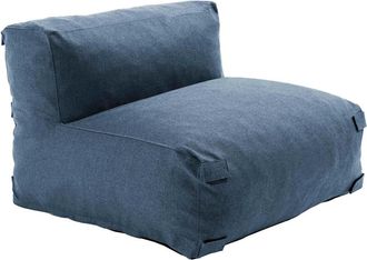 Oviala Sillón sofá modular azul pacífico