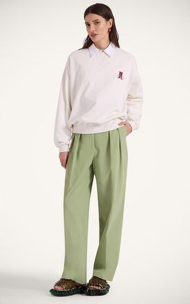 La DoubleJ House Sweatshirt in Raise Your Vibration Off White at Nordstrom, Size X-Small