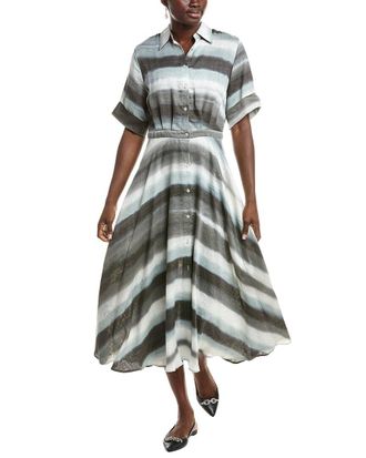 Officine G&eacute;n&eacute;rale Officine Generale Nadia Linen-Blend Shirtdress