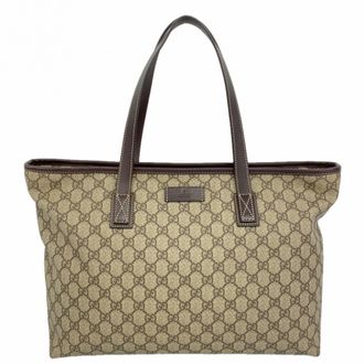 Gucci Beige Brown Pvc Tote Bag (Pre-Owned)