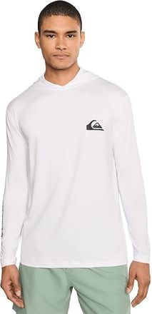 Quiksilver Everyday Hooded Surf T-Shirts Mens Swimwear White : 2XL, Elastane/Polyester