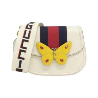 Gucci Pre-owned Cross Body Bags, female, White, Size: ONE SIZE Pre-owned Vintage Shoulder Bag
