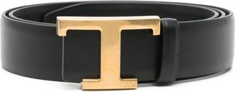 Tod's T Timeless reversible belt - unisex - Calf Leather - 90 - Black