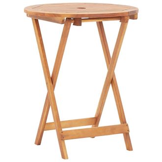 vidaXL Mesa Plegable De Jard&iacute;n De Madera Maciza De Acacia 60x75 Cm Vidaxl