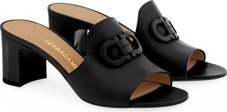 Ferragamo Rexy Slide Sandal in Nero Biscotto at Nordstrom, Size 8.5