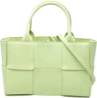 Bottega Veneta Pre-owned Arco Tote - Dames - Vintage Handtas - Groen - ONE Size - Leer - Vintage