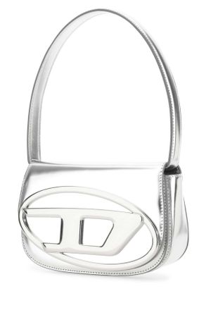 Diesel Womens Silver Leather 1dr Shoulder Bag H0535 Pmu Borse A Mano