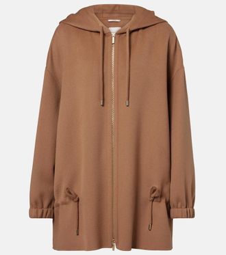 Max Mara Hooded virgin wool jacket