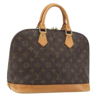 Louis Vuitton Pre-owned Hand Bag - Dames - Pre-owned - Bruin - Maat: ONE Size Leer