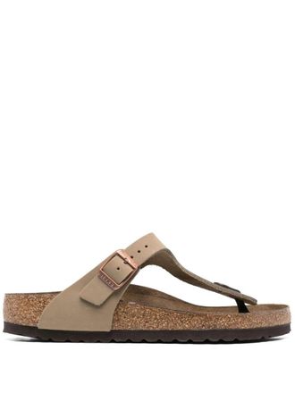 Birkenstock Gizeh Tabacco Brown, Oiled Leather 943811