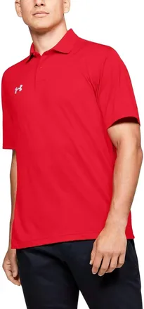 Under Armour Mens Team Performance Polo In Red