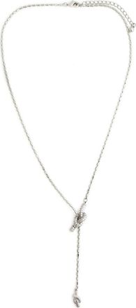 Panacea Pav&eacute; Crystal Knot Y-Necklace in Silver at Nordstrom Rack