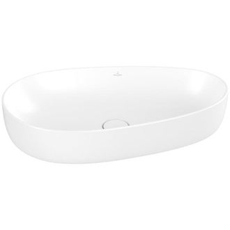 Villeroy & Boch Antao Waskom - 65x40x14.6cm - asymmetrisch - zonder overloop - mat stone white