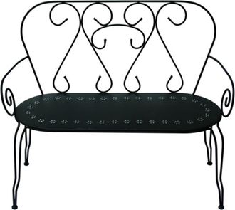 Vacchetti Vacchetti - Banco De Jard&iacute;n Antracita 105x48 Cm H 88 Cm En Metal Mod. New Old
