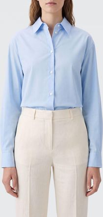 Aspesi Relaxed Fit Cotton Poplin Shirt with Concealed Placket