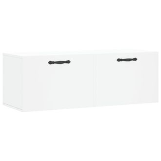 vidaXL Armario De Pared Madera De Ingenier&iacute;a Blanco 100x36,5x35 Cm Vidaxl