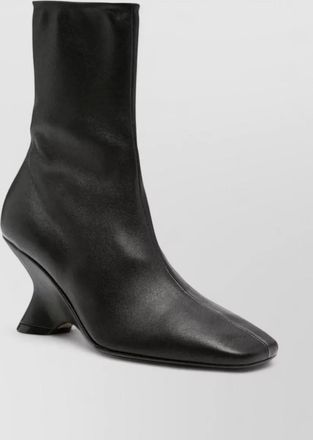 Dries Van Noten leather heeled ankle boots
