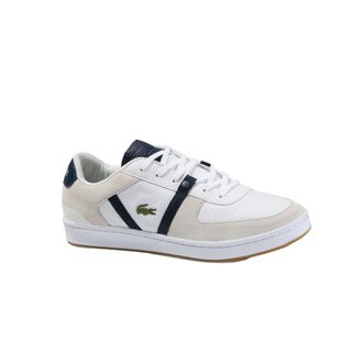 Lacoste Splitstep 120 2 SM Mens White Trainers Leather (archived) - Size UK 8